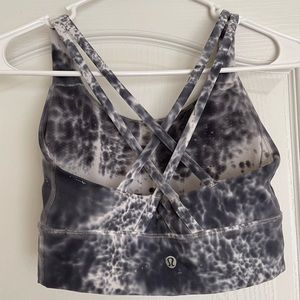 Lululemon Energy Bra Longline Size 4 in Marble Dye NEVER WORN